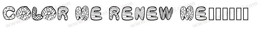 COLOR ME RENEW ME字体转换